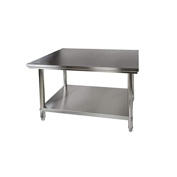 Edelstahl Arbeitstisch Tisch 120x60 cm hygienisch fÃ¼r Gastronomie GroÃkÃ¼che KÃ¼che – Bild 4
