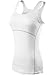 Neleus Women's 3 Pack Dry Fit Compression Shirt,3 Pack:Black,Grey,White,US M,EU L