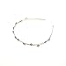 Kloud City Pack of 2 Bridal Crystal Headband Double Layer Tiny Beads Tiara Alloy Hairband Pageant Prom Headpiece