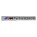 M Performance Car Logo Hood Decal Sticker Emblem for All BMW (Silver)