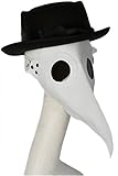 XCOSER Plague Doctor Mask Props Halloween Steampunk Costume PU Leather