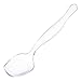 Choice Serving Spoons, Clear, Heavy Duty and Disposable Plastic (Pack of 12 Spoons)