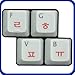 Korean Laminated Transparent Keyboard Stickers for All PC, Mac , Desktops, Laptops and Notebooks
