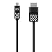 Belkin Mini Displayport to HDMI Cable 6ft - Compatible with 4k Monitors - HDMI to Displayport Cable - Connect TV & Monitors to MacBook Pro, Surface Pro & More (Black/White)