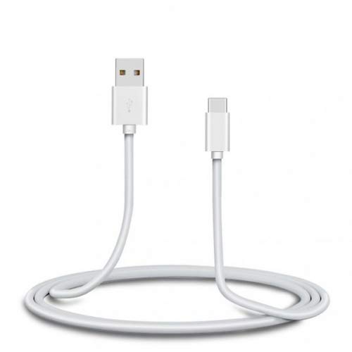 System-S USB 3.1 Type C 0.3 m Cable C Male to 2.0 Type A Male White