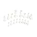 EA-STONE Tournament Chess Set - Plastic Filled Chess Pieces and Green Roll-up Vinyl Chess Board，32 Pieces