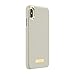 Kate Spade New York Phone Case | for Apple iPhone Xs Max | Protective Phone Cases with Wrap Design and Drop Protection - Saffiano Clocktower Grey/Gold Logo Plate
