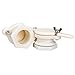 Qchengsan Beekeeping Equipment Beekeeper Extractor, Nylon Honey Gate Valve, Bee Hive Tool, 2pcs Beekeeper Tool (Beige)