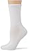 davido Women socks crew made in italy 100% cotton 8 pairs (9-11, white)