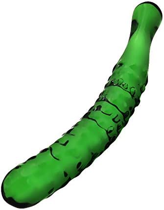 Cucumber Shape Medical-Grade Crystal Glass Stick for Women Men Back and All Over Body Deep Tissue Muscle Therapy