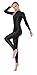 Kepblom Womens Turtleneck Long Sleeve Dance Unitard One Piece Full Bodysuit Costumes