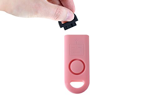 B A S U eAlarm+ with Tripwire Hook, Emergency Personal Alarm, Battery Included, Carabiner Included, Pink