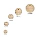 Outus Natural Round Wood Beads Loose Spacer Beads for DIY Jewelry Making, 150 Pieces, 5 Sizes (8 mm/ 10 mm/ 12 mm/ 16 mm/ 20 mm)