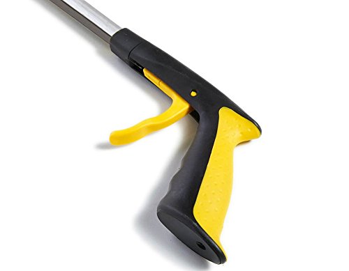 RMS 26" Grabber Reacher | Rotating Gripper | Mobility Aid Reaching Assist Tool | Trash Picker, Litter Pick Up, Garden Nabber, Arm Extension | Ideal for Wheelchair and Disabled (Yellow)