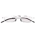 Eyekepper 5-Pack Straight Thin Stamped Metal Frame Half-Eye Style Reading Glasses Readers +2.5