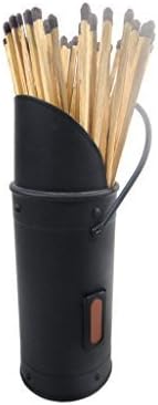 Fireplace Black Match Holder, Striker And Fire Matches by Brilliant Wall Art