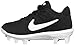 Nike Boy's Alpha Huarache Varsity Low MCS (BG) Baseball Shoe, Black/White-Oil Grey, 1Y Regular US Little Kid