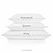 WEEKENDER Down Alternative Hotel Quality 100% Cotton Cover-Soft Queen (1 Single Pillow), White