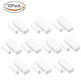 433MHz Anti-thief Wireless Door & Window Sensor for Home and Business (White Colour, Pack of 10)