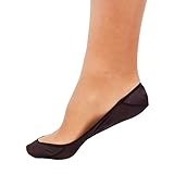 No Show Non Slip Womens Sock – SHEEC SoleHugger Secret Sheer - Combo Large 4 Pair