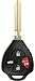 KeylessOption Keyless Entry Remote Control Car Ignition Key Blade Fob Replacement for GQ4-29T