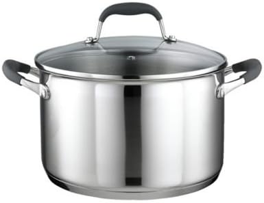 lakelandLidded Casserole Pan, Stainless Steel - 24cm