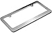 Stainless Steel License Plate Frame - Universal Tag Frame Holder, Thick Botton Chrome Metal