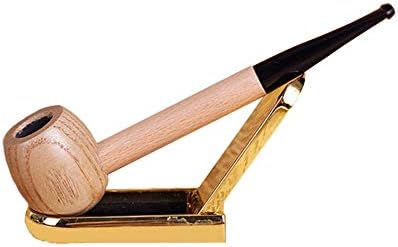 Tobacco Pipes Solid Wood Acrylic Straight Reading Pipe Big Hand Sailor Wooden Novice Pipe Smoking