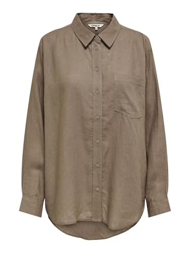 Only Camisa Femenina ONLTOKYO Camisa, Beige, XS