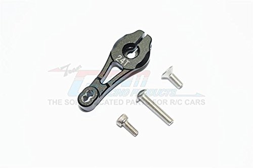 Traxxas TRX-4 Trail Defender Crawler Upgrade Parts Aluminum Servo Horn 24T - 1Pc Set Black