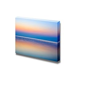 Canvas Prints Wall Art - Peaceful Day at The Sea | Modern Wall Decor/Home Decoration Stretched Gallery Canvas Wrap Giclee Print. Ready to Hang - 12" x 18"