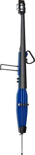 Lucky Penny Model EDB-TB Blue 3/4 Size Electric Upright Double Bass w/Gig Bag
