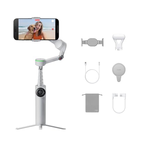 Insta360 Flow 2 Pro Creator-Bundle Hellgrau - Gimbal Smartphone