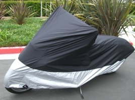 Deluxe all season Motorcycle cover (XL). Fits up to 94" length Medium cruiser, Large sport bike.
