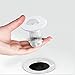 PretiHom Universal Bathtub Drain Hair Catcher Stand-Up Shower Stall Drain Protector/Strainer/Snare 2 Pack