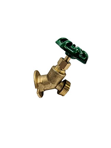 Libra Supply 1/2'', 1/2 inch, 1/2-inch No-Kink Flanged Sillcock Female Hose Bibb, FIP x GHT, (Click in for more size options), Commercial Grade Copper Fitting