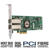 EMC Emulex LightPulse LPE12002-E Host Bus Adapter - Fibre Channel, PCI Express 2.0 X8, Dual Channel,