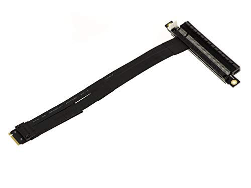 KALEA-INFORMATIQUE Adapter riser extension for M2 PCIe NVMe M Key slot to PCIe x16 Female. Length 20cm