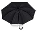 BlackAOG DESIGN Auto Open 100% Fiberglass Stick Umbrella with Stylish J-Hook Handle,Black,One Size