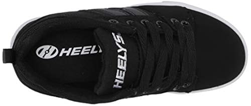 Heelys unisex child Racer 20 Wheeled Heel Shoe, Black-t, Big Kid