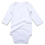 ROMPERINBOX White Onsies Baby Boy Girl Newborn Long