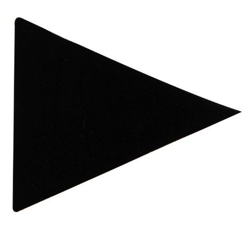 ID 8712 Black Triangle Patch Clothing Repair Shape Hole Felt Iron On Applique