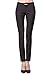 Kuyuansu Women's Mid Rise Fit Plain Front Skinny Dress Pants
