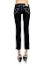 VIRGIN ONLY Women's Slim Fit Skinny Denim Capri Jeans (Indigo Black, Size 9)