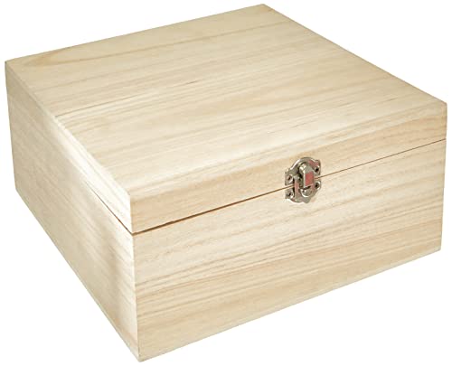 Zeller Storage Box, Brown, 23 x 23 x 11 cm