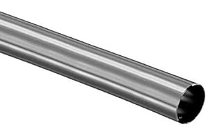 TOP HARDWARE 1" OD - Brushed Stainless Steel Tubing 304 Grade - 90" Long - 16 Gauge (Custom Order)