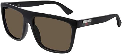 Gucci Men's Sunglasses, Black-black-grey, 57 at Amazon Women's