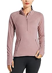 Willit Women's Fleece Running Pullover Thermal