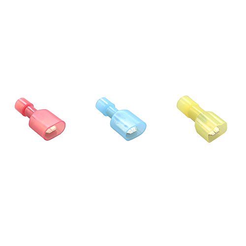 120 PCS T-Tap Wire Electrical Splice Connectors, SIM&NAT Nylon Fully Insulated Male Spade Quick Disconnects Assortment
