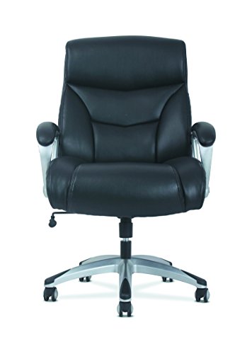 basyx-by-HON-Big-and-Tall-Leather-Executive-Chair-High-Back-ComputerOffice-Chair-Black-HVST341